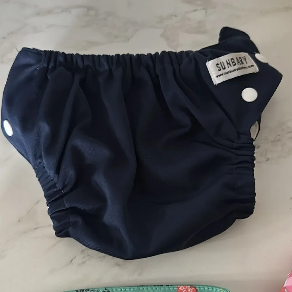 Bundle of 6 SUNBABY  Cloth Diapers EUC